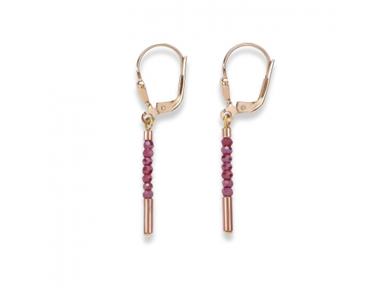 Earrings Mini Red Beads 