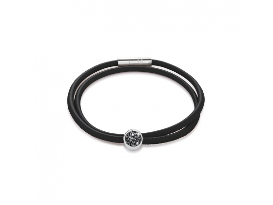Small Leather Glitter Bracelet