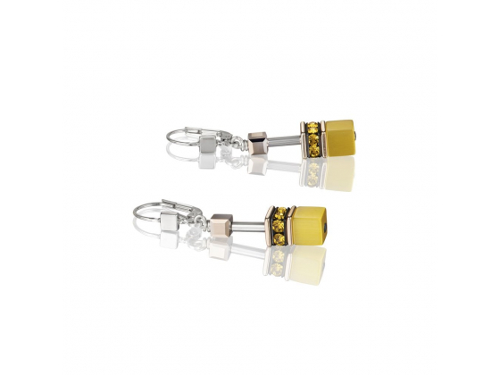GEOCUBE Earrings Yellow 