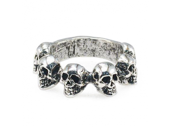 AMIGAZ MULTI SKULL RING 