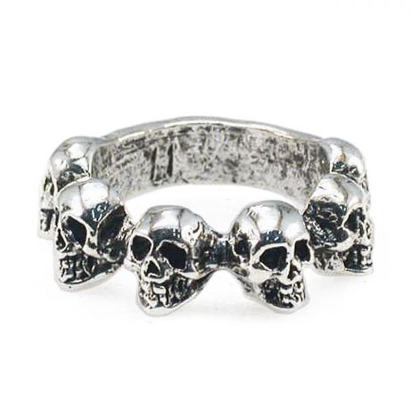 AMIGAZ MULTI SKULL RING 