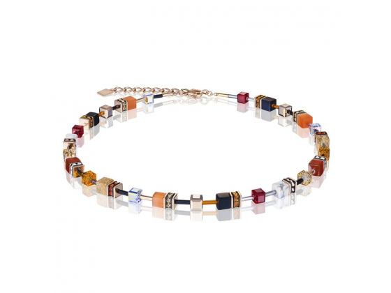 GEOCUBE Red/Orange Necklace