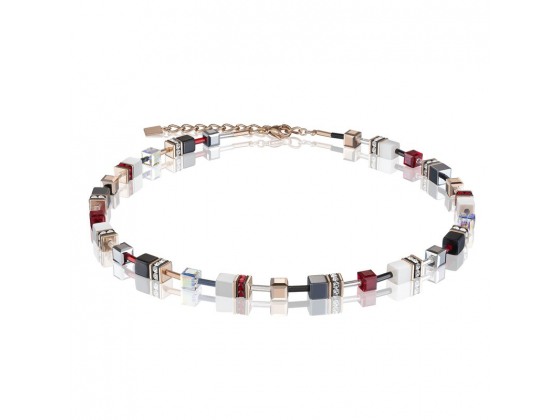 GEOCUBE Red/White Necklace