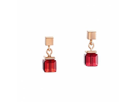 GEOCUBE Rose Gold/Pink Earrings