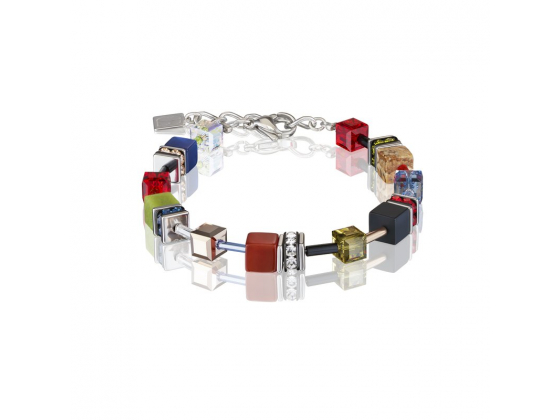 GEOCUBE Multicolor Red/Blue/Green Bracelet