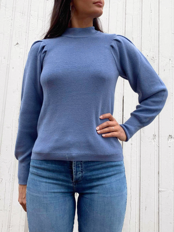 Bigga Knit Pullover - Country Blue - Image 1