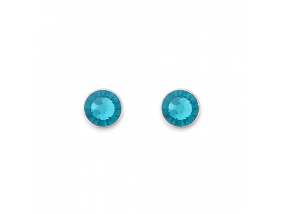 Blue Swarowski Stud-Earrings