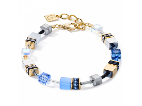 GEOCUBE Bracelet Multicolour Blue & Gold