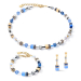 GEOCUBE Necklace Multicolour Blue & Gold