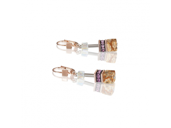 GEOCUBE Multicolor Nature/Purple Earrings