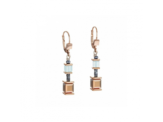 GEOCUBE Multicolor Mint/Turquoise Earrings