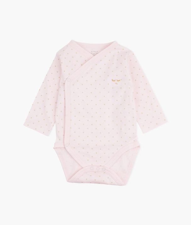 Saturday Crossed Body - Pink/Gold Dots