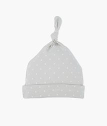 Saturday Tossie Hat - Grey/White Dots