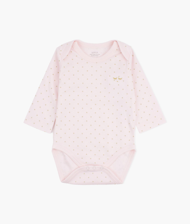 Saturday Body - Pink/Gold Dots