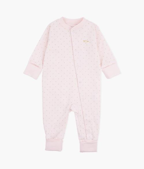 Livly | Saturday Overall - Pink/Gold Dots