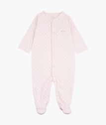 Livly | Saturday Simplicity Footie - Pink/Gold Dots