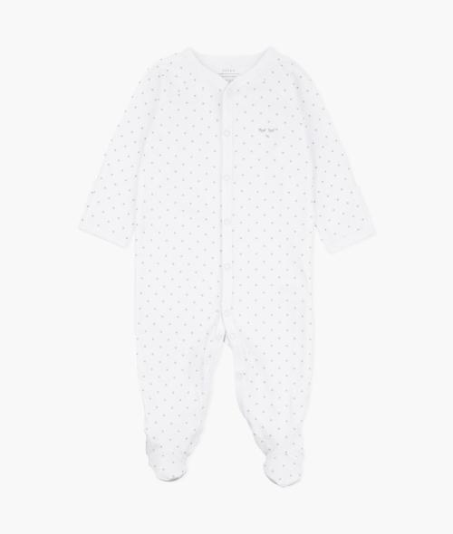 LIVLY - SATURDAY SIMPLICITY FOOTIE WHITE/SILVER DOTS