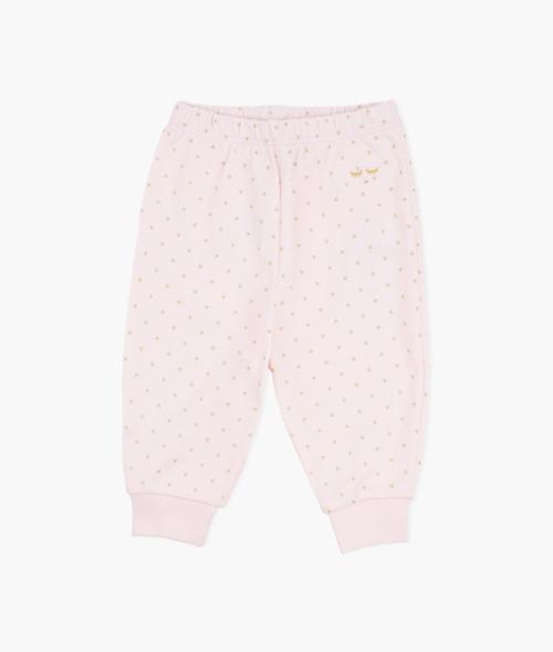 Livly | Saturday Pants - Pink/Gold Dots