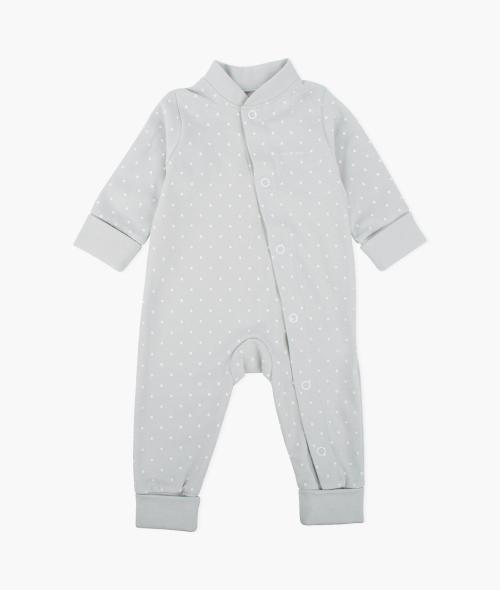 LIVLY - SATURDAY OVERALL GREY/WHITE DOTS