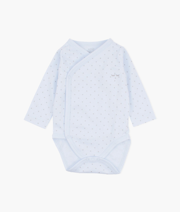 Saturday Crossed Body - Blue/Silver Dots