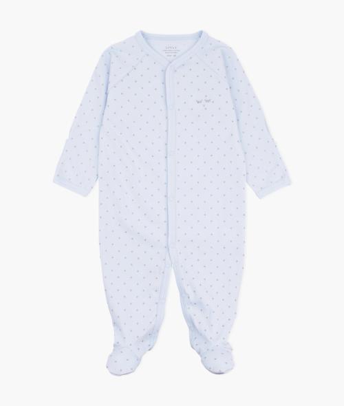 LIVLY - SATURDAY SIMPLICITY FOOTIE BLUE/SILVER DOTS