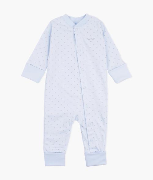 Livly | Saturday Overall - Blue/Silver Dots