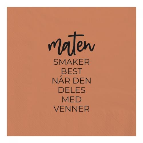 Servietter Maten smaker best
