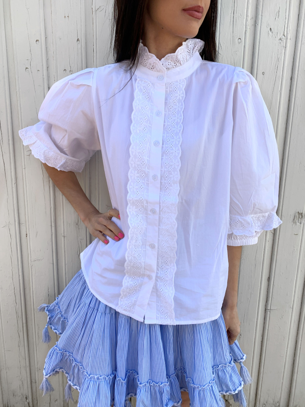 Natalie Shirt Pure White  - Image 1