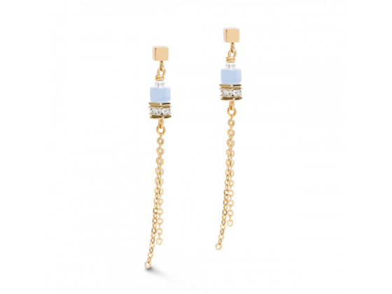 Golden Blue Earrings