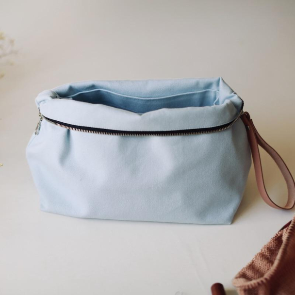 Prosjektpung Himmelblå - Plystre x Rauma Garn - Image 3