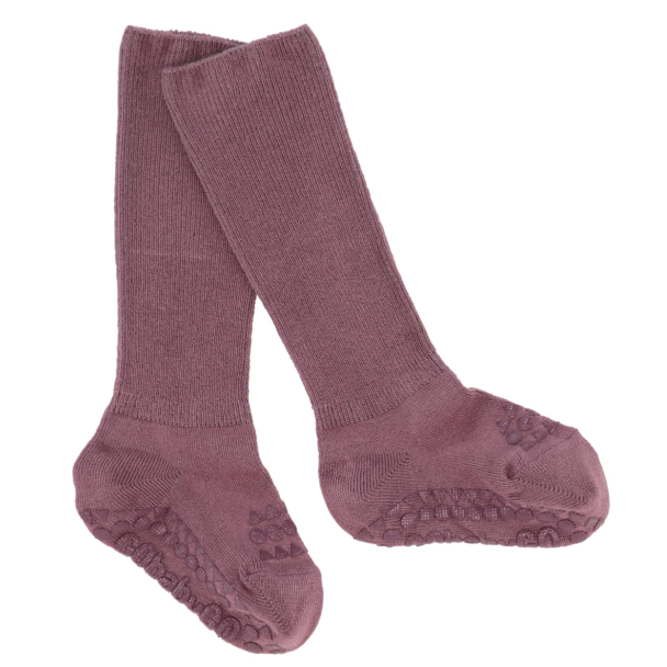 Non-Slip Socks Bamboo - Misty Plum - Image 2
