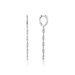 Silver Glow Drop Huggie Hoops