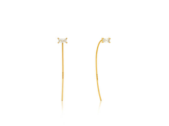 Gold Glow Solid Drop Earrings