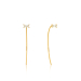 Gold Glow Solid Drop Earrings