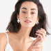 Silver Crush Square Stud Earrings