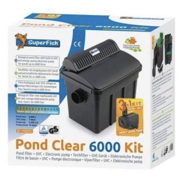 Pondclear 6000 filtersett med pumpe og uvc