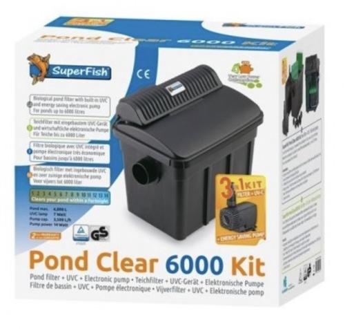 Pondclear 6000 filtersett med pumpe og uvc