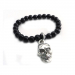 AMIGAZ BLACK GLASS BEAD BRACELET