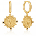 Gold Victory Goddess Mini Hoop Earrings