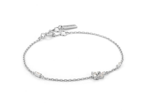 Silver Cluster Bracelet