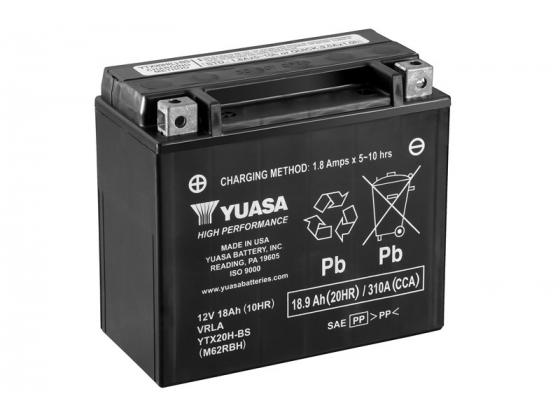 Yuasa YTX20H-BS 12V. FX-FXR 79-94.Softail 84-90 .86-90FLST