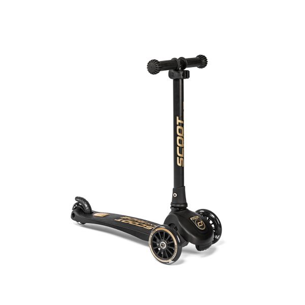 SCOOT & RIDE - SPARKESYKKEL HIGHWAYKICK 3 LED BLACK/GOLD