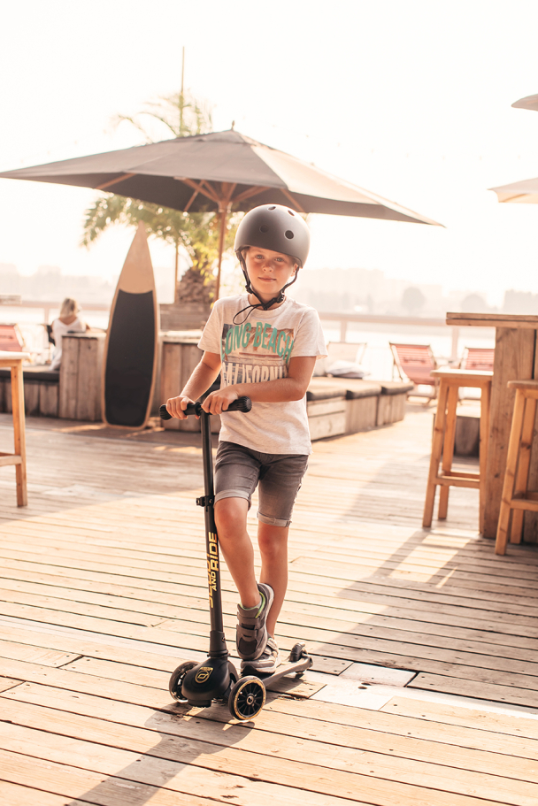 Sparkesykkel Highwaykick 3 LED - Black/Gold - Image 6