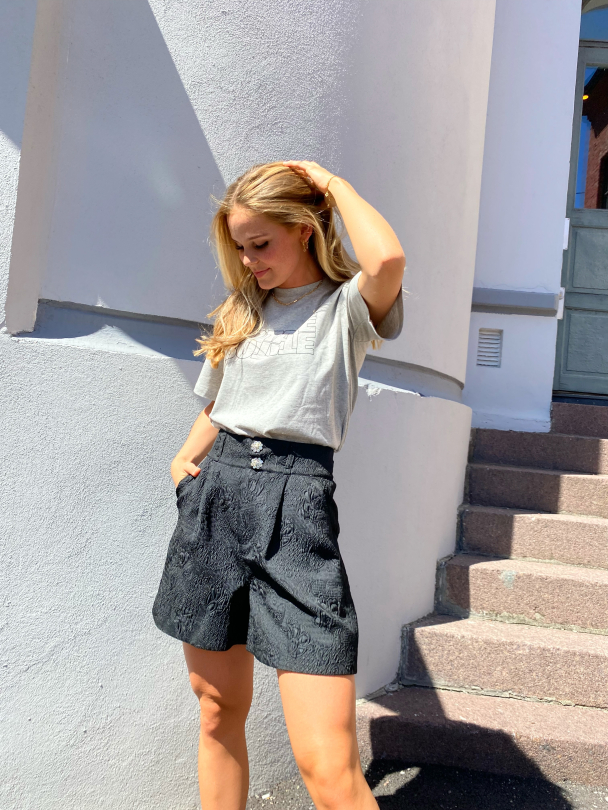 Aster Tee - Grey Melange - Image 3