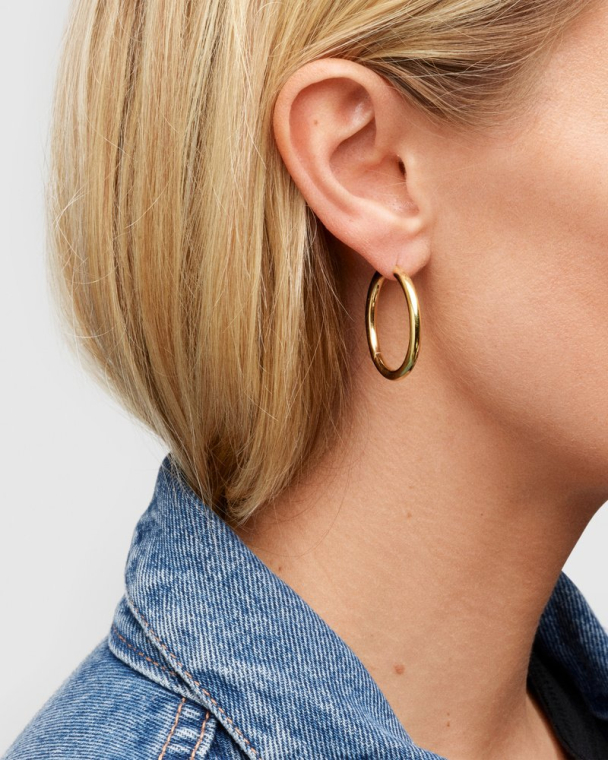 CLASSIC HOOP LARGE GOLD - Image 1
