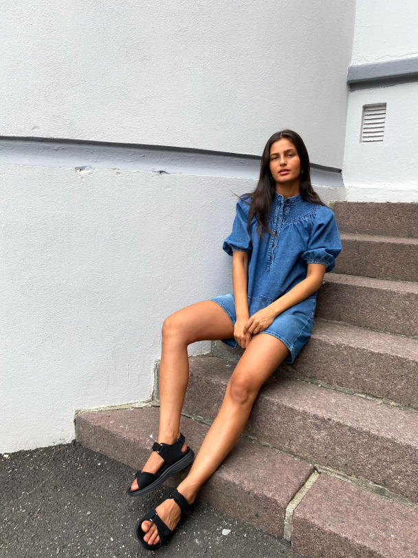 Jeanie Blouse - Blue Denim - Image 3