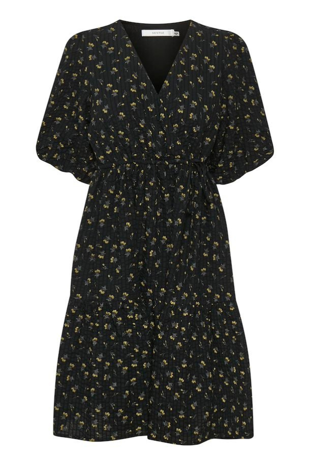Avery Short Dress - Tulp black and yellow - Image 2