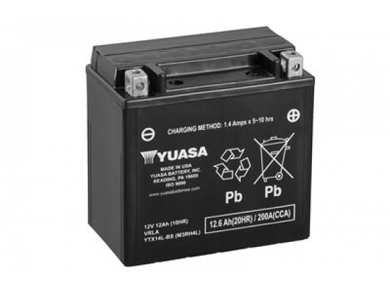 Yuasa Battery AGM.  04-20 XL; 08-12XR1200; 14-20 XG750/500 Street; 17-20 XG 750A Street Rod ; 08-10Buell 1125R/CR