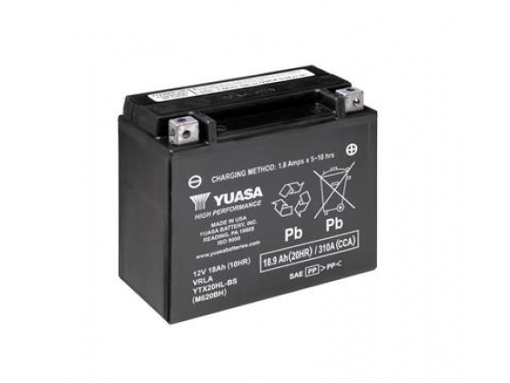 Yuasa Battery AGM. YTX20HL-BS.97-21 Softail; 97-17Dyna; 97-03XL; 07-1V-Rod (excl. 2007 VRSCR); all Buell S1, S3, ST, M2, X1