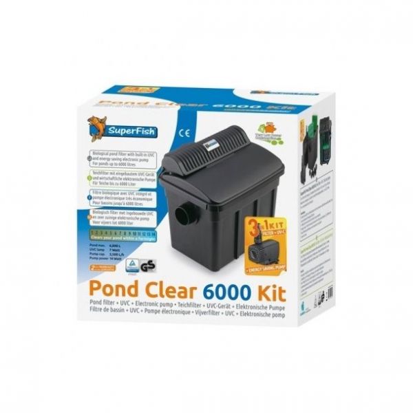 PondClear 6000 filtersett med Pumpe og UV-C